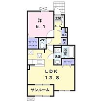 クレールプランドールII 102 ｜ 大分県中津市中原（賃貸アパート1LDK・1階・54.19㎡） その2