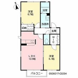 いづみの庄C 2LDKの間取図画像