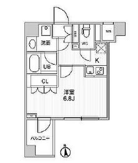 オルタナ神楽坂II（ＡＬＴＥＲＮＡ神楽坂II） 510｜東京都新宿区西五軒町(賃貸マンション1K・5階・25.01㎡)の写真 その2
