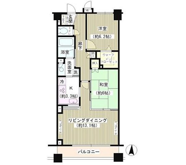 エス・バイ・エルマンション信濃町 402｜東京都新宿区若葉３丁目(賃貸マンション2LDK・4階・67.83㎡)の写真 その2