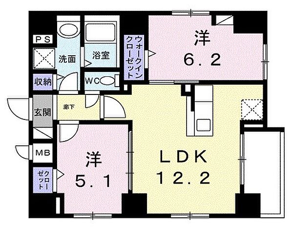 リバーサイド奥浅草 801｜東京都台東区今戸１丁目(賃貸マンション2LDK・8階・55.03㎡)の写真 その2