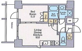 クレストコート蔵前ステーションフロント 801 ｜ 東京都台東区蔵前２丁目13-2（賃貸マンション1LDK・8階・36.91㎡） その2