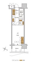 ＲＪＲプレシア東十条ガーデン 915 ｜ 東京都北区東十条３丁目3-1（賃貸マンション1K・9階・26.58㎡） その2