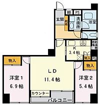 カサ・グランデ水道橋 901 ｜ 東京都千代田区神田三崎町２丁目4-5（賃貸マンション2LDK・9階・63.95㎡） その2