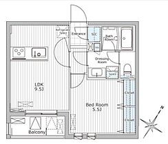 グランクリュ若松町 302 ｜ 東京都新宿区若松町104-6（賃貸マンション1LDK・3階・37.08㎡） その2