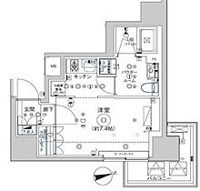 ドムス・スタイル浅草 1102 ｜ 東京都台東区浅草４丁目1-7（賃貸マンション1R・11階・25.57㎡） その2