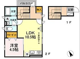 ミラ・アルーア 201 ｜ 東京都台東区根岸３丁目12-10（賃貸アパート1LDK・2階・46.20㎡） その2