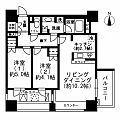 レジディアイチガヤ13階28.7万円