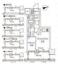 リビオメゾン御茶ノ水ＥＡＳＴ 1103 ｜ 東京都文京区湯島１丁目11-14（賃貸マンション1LDK・11階・25.95㎡） その2