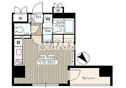 イングランテ浅草橋 ワンルームの間取図画像
