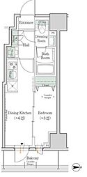 ワンルーフレジデンス新御徒町 1DKの間取図画像