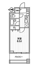 アーデン両国 1Kの間取図画像