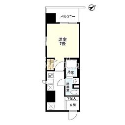 リバーレ浅草駒形 1Kの間取図画像