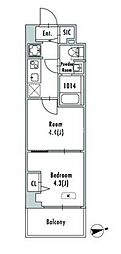 GRANPASEO押上八広 2Kの間取図画像