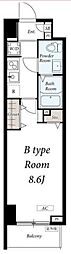 リブリ・東上野 1Kの間取図画像