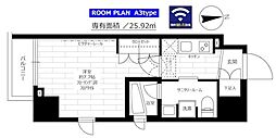 ステージグランデ新御徒町アジールコート 1Kの間取図画像