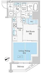 ParkAxis浅草橋2 1LDKの間取図画像