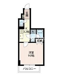 エスティメゾン秋葉原 1Kの間取図画像