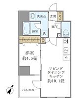 パインステージ白金高輪 502 ｜ 東京都港区高輪１丁目4-21（賃貸マンション1LDK・5階・37.44㎡） その2