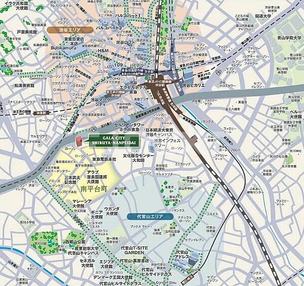 南平台町マンション 14F｜東京都渋谷区南平台町(賃貸マンション1LDK・14階・40.21㎡)の写真 その3