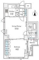 アパートメンツ元麻布 202 ｜ 東京都港区元麻布２丁目1-19（賃貸マンション1LDK・2階・54.76㎡） その2