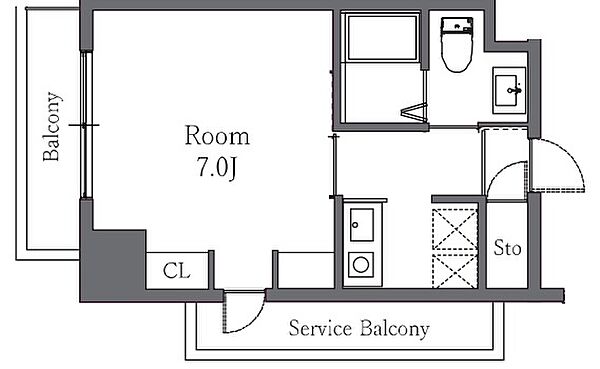 東通レジデンス芝（Totsu Residence Shiba 211｜東京都港区芝３丁目(賃貸マンション1K・2階・23.93㎡)の写真 その2