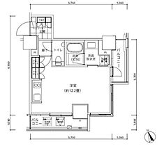 パークキューブ愛宕山タワー 1304 ｜ 東京都港区西新橋３丁目17-7（賃貸マンション1R・13階・33.03㎡） その2