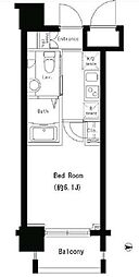 ParkCube大井町 1Kの間取図画像