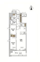 RJRプレシア蒲田 2LDKの間取図画像