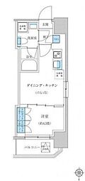 レジディア蒲田プレイス 1DKの間取図画像
