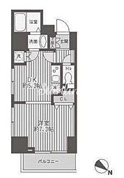 レジディア蒲田 1DKの間取図画像