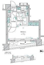 GALICIAOMORIEast 1Kの間取図画像