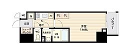 オープンブルーム品川南大井 1Kの間取図画像