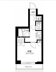 ルーブル大森六番館 1Kの間取図画像