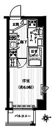 ヴァレッシア品川南シティ 1Kの間取図画像