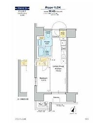PROUDFLATOIMACHI 1LDKの間取図画像