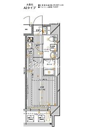MAINSTAGE大森北 1Kの間取図画像