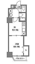正栄プラザ 1DKの間取図画像