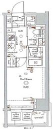 GRANDTRUTH大森RISE 1Kの間取図画像
