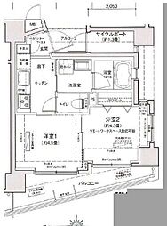 ティモーネ羽田エアポート 2Kの間取図画像