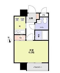 Risingplace大森二番館 1Kの間取図画像