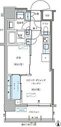 パークアクシス大森山王 1LDKの間取図画像