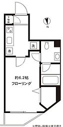 ミテッツァ大森2 1Kの間取図画像