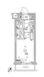SKYCOURT品川パークサイド3 1Kの間取図画像