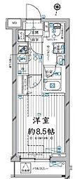 大田区蒲田1丁目マンション 1Kの間取図画像