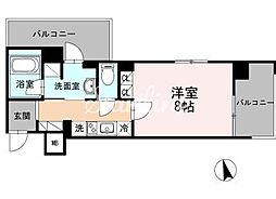 カスタリア大森3 1Kの間取図画像