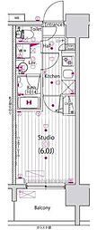 ガーラ・プレシャス大森 1Kの間取図画像