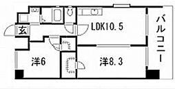 ロアール並木通り 2LDKの間取図画像