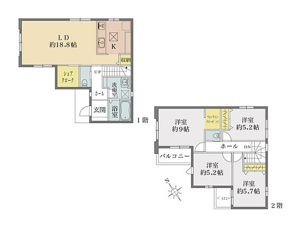 間取りを拡大表示
