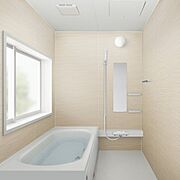 【同仕様画像】ユニットバスは新品に交換します。浴槽は大人も足を伸ばしてゆったり浸かれる広さです。
